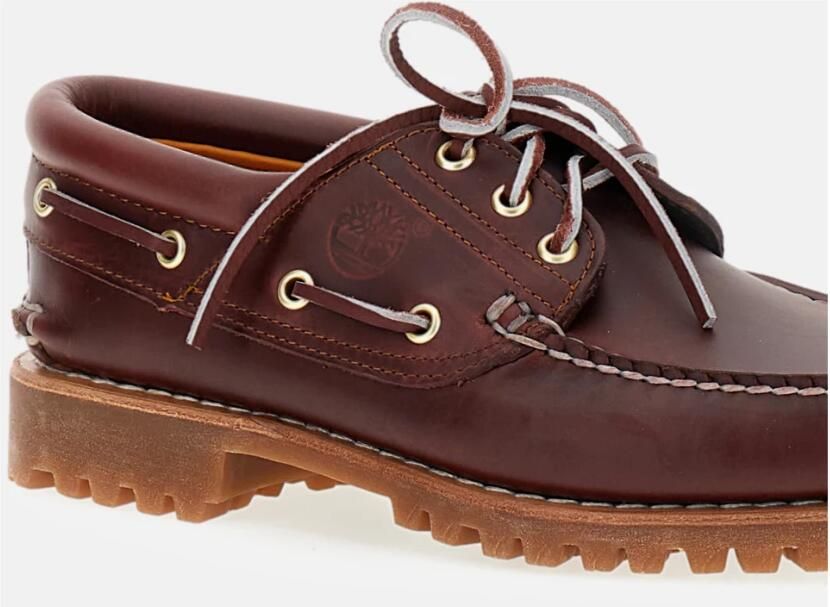 Timberland Authentic 3-Eye Lug Handsewn boat shoe​ Rood- Heren Rood - Foto 8