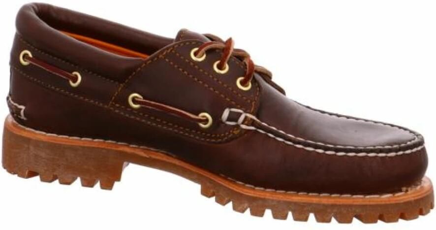 TIMBERLAND Veterschoenen Heren Authentics 3 Eye Classic Lug Leer Bruin - Foto 15