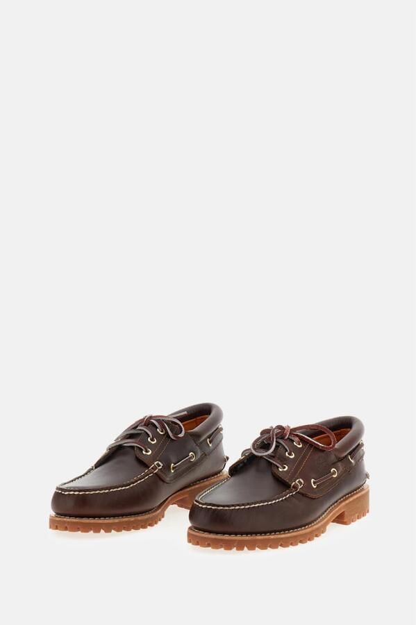 TIMBERLAND Veterschoenen Heren Authentics 3 Eye Classic Lug Leer Bruin - Foto 10