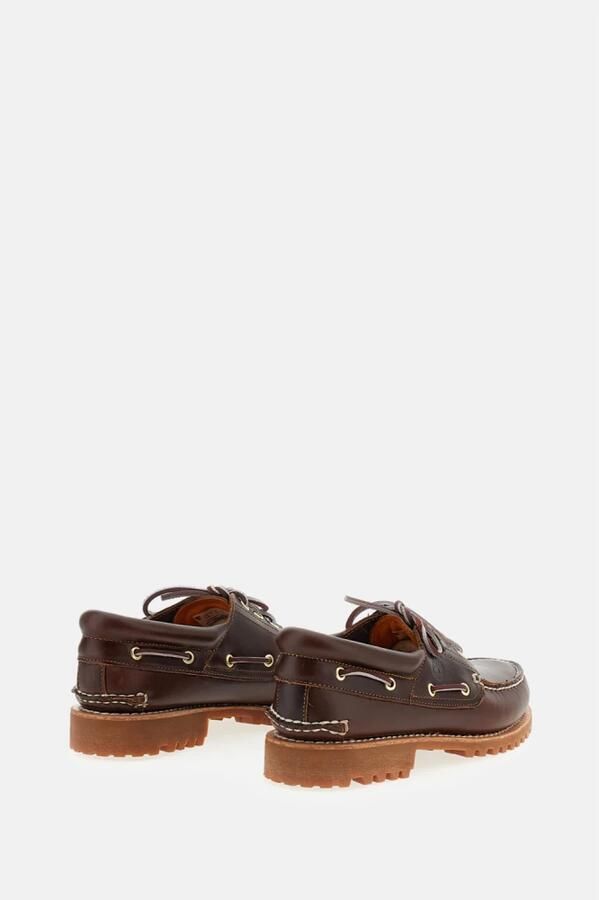 TIMBERLAND Veterschoenen Heren Authentics 3 Eye Classic Lug Leer Bruin - Foto 14