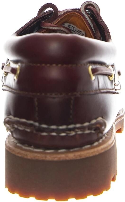 Timberland Authentic 3-Eye Lug Handsewn boat shoe​ Rood- Heren Rood - Foto 12