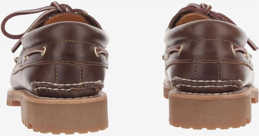 TIMBERLAND Veterschoenen Heren Authentics 3 Eye Classic Lug Leer Bruin - Foto 16