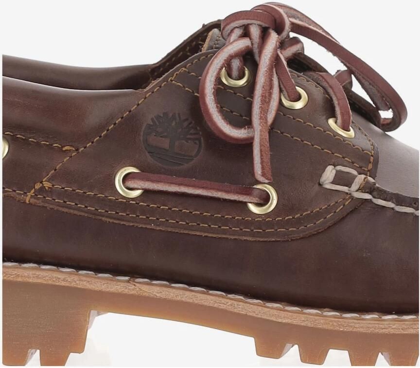 TIMBERLAND Veterschoenen Heren Authentics 3 Eye Classic Lug Leer Bruin - Foto 12