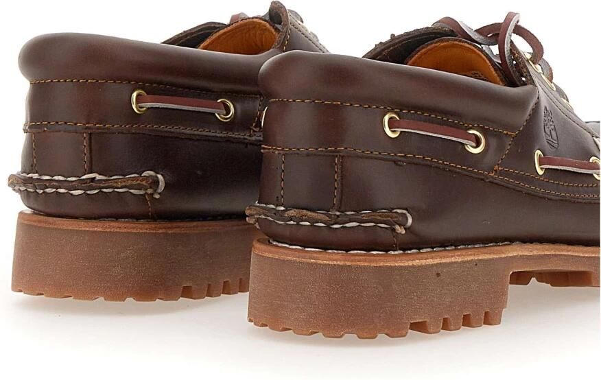 TIMBERLAND Veterschoenen Heren Authentics 3 Eye Classic Lug Maat: 46 Materiaal: Leer Kleur: Bruin - Foto 14