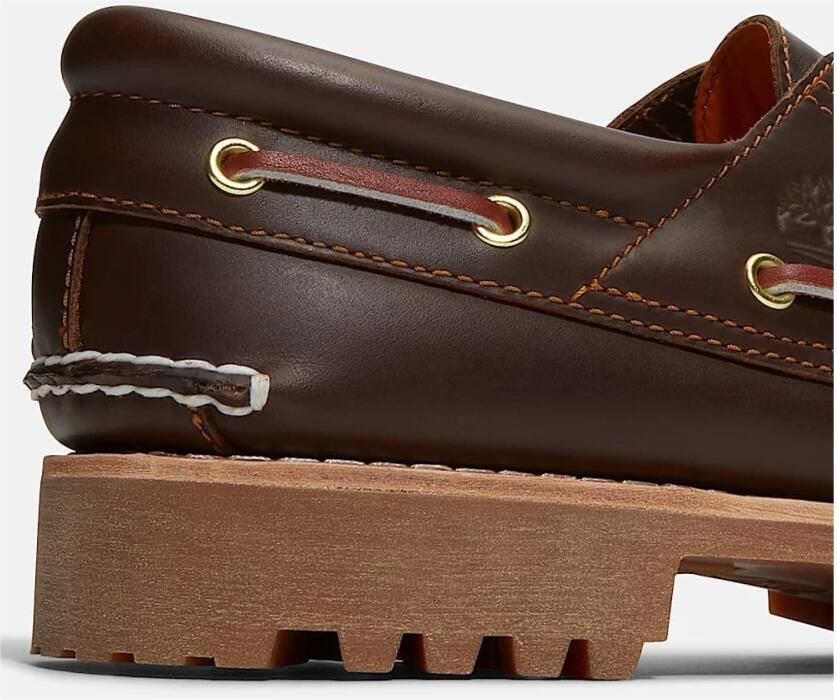 TIMBERLAND Veterschoenen Heren Authentics 3 Eye Classic Lug Maat: 46 Materiaal: Leer Kleur: Bruin - Foto 16