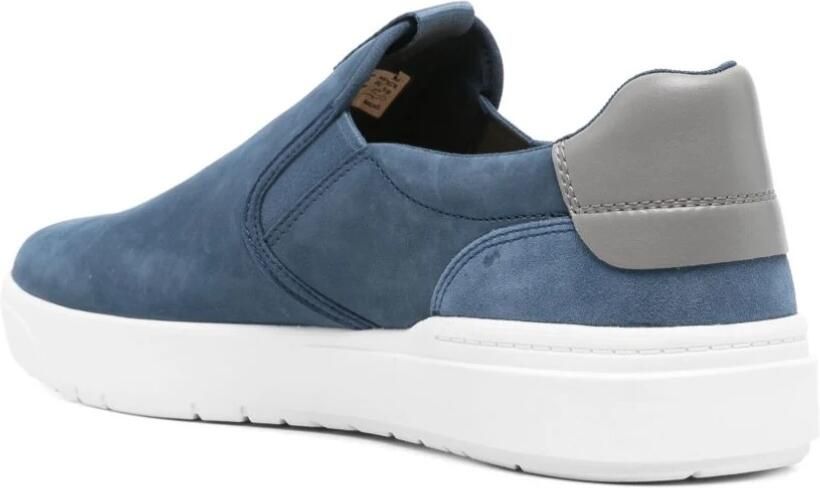 Timberland Blauwe Slip-On Sneakers met Gewatteerde Enkel