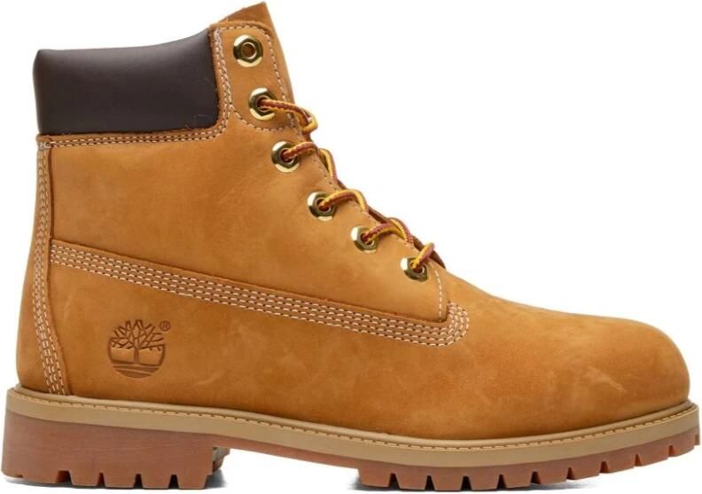 Timberland Junior Suède Logo Laarzen Rubber Zool Brown - Foto 4