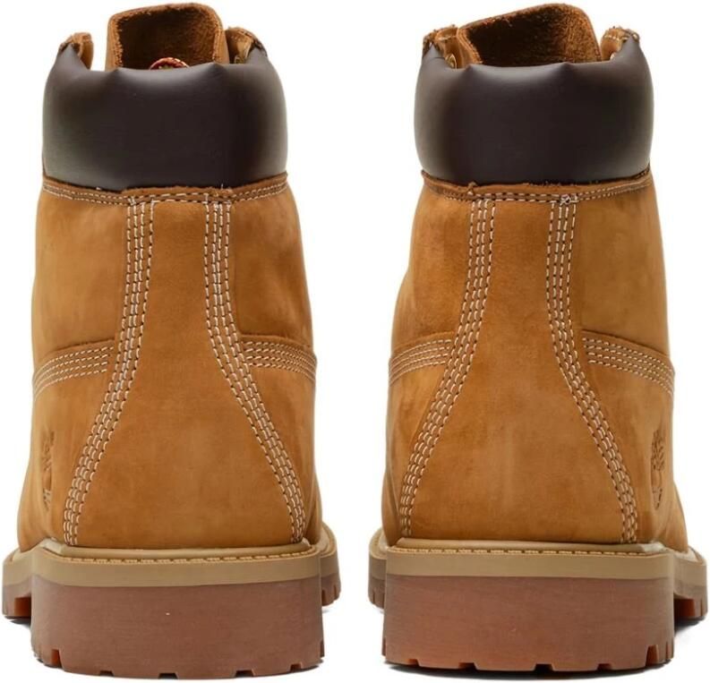 Timberland Junior Suède Logo Laarzen Rubber Zool Brown