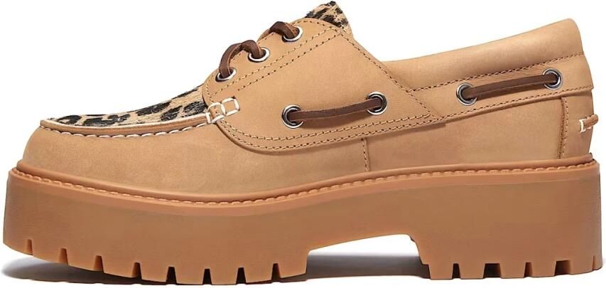 Timberland Bootschoen met plateauzool van nubuck en leer met dierenprint - Foto 2