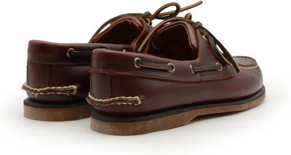 Timberland Bruin Leren Handgemaakte Platte Schoenen - Foto 2