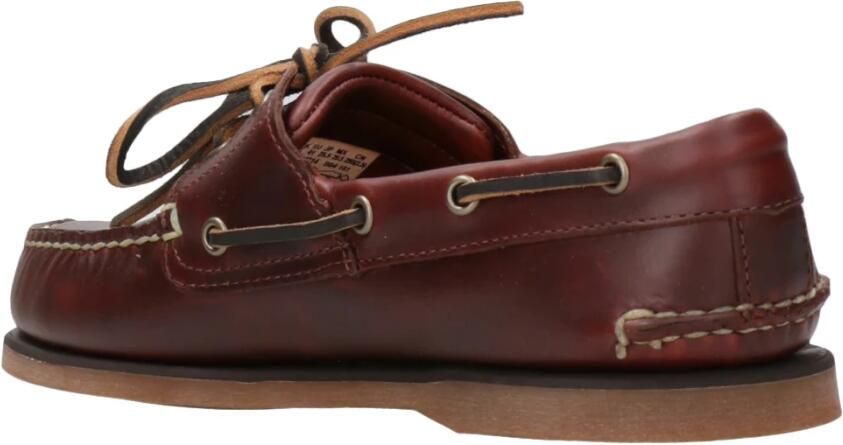 Timberland Bruine Leren Laarzen met Ronde Neus