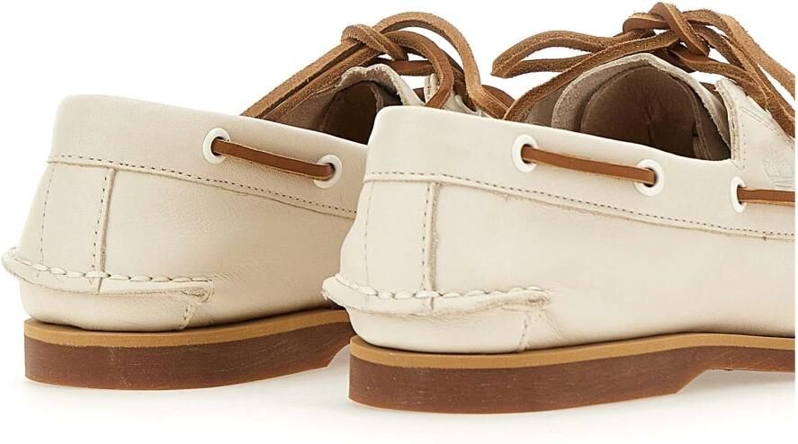 Timberland Authentic Boat Shoe Classic Leather Wo Beige Loafers - Foto 4