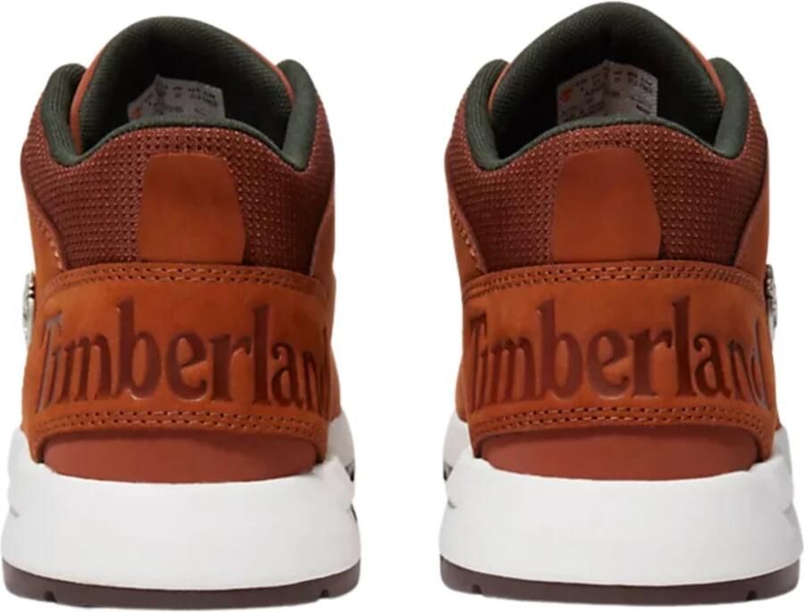 Timberland Stijlvolle Leren Veterschoenen Brown Heren - Foto 4