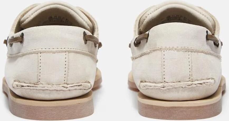 TIMBERLAND Mocassins Heren Classic Boat Heren Maat: 43 Materiaal: Leer Kleur: Wit - Foto 2