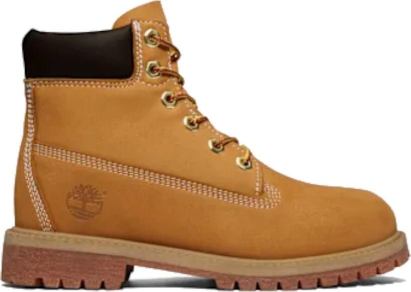 Timberland Junior Suède Logo Laarzen Rubber Zool Brown