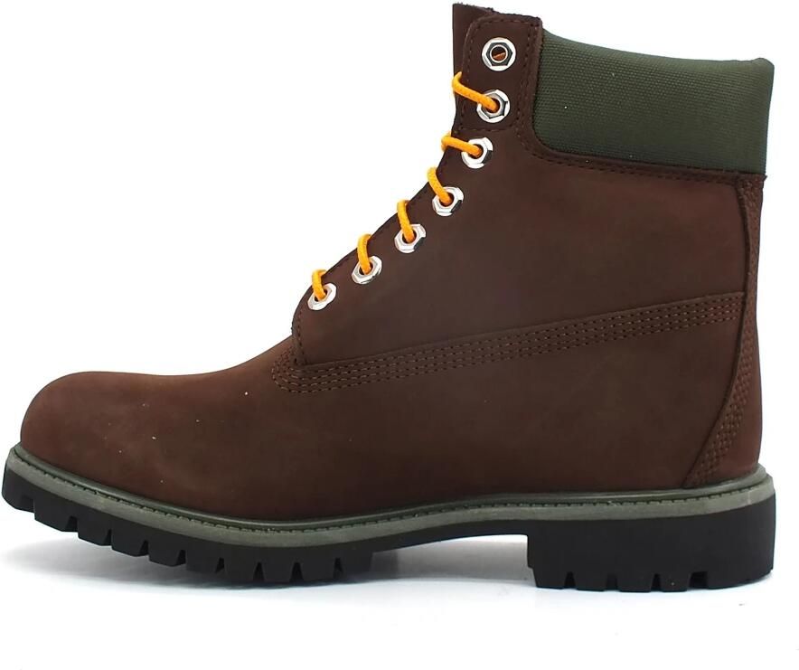 Timberland 6" Premium Boot Boots Schoenen dark brown nubuck lux maat: 43 beschikbare maaten:43 44