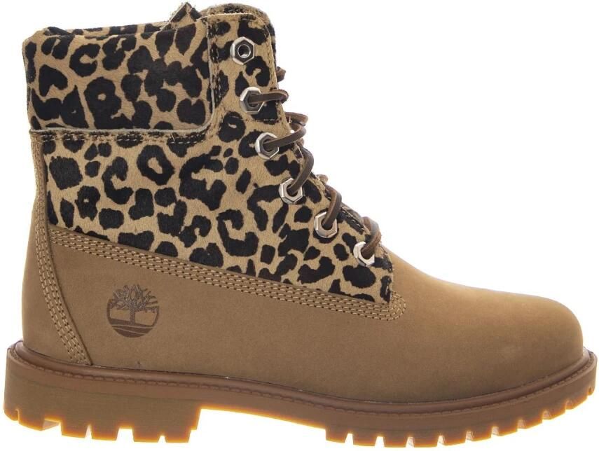 Timberland Women Premium 6 Inch Lace Up Boot Medium Beige Nubuck