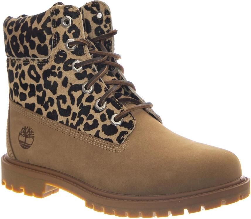 Timberland Women Premium 6 Inch Lace Up Boot Medium Beige Nubuck
