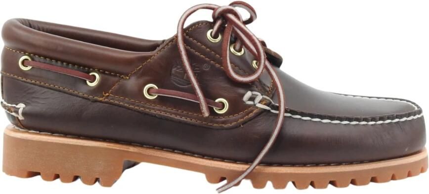 TIMBERLAND Veterschoenen Heren Authentics 3 Eye Classic Lug Maat: 44 Materiaal: Leer Kleur: Bruin - Foto 20