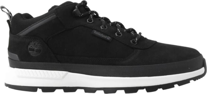 Timberland Zwarte Sneakers Veterschoenen Leren Schoenen Black Heren - Foto 2