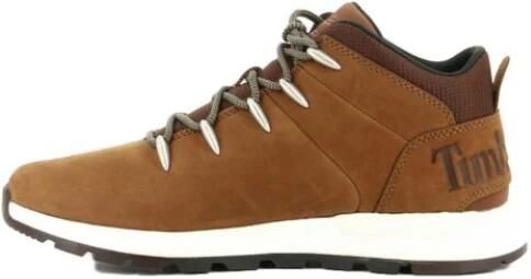 Timberland Stijlvolle Leren Veterschoenen Brown Heren - Foto 8