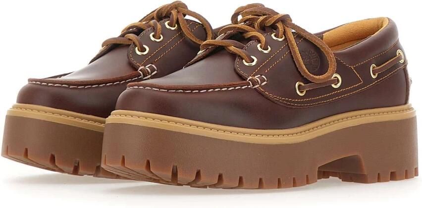 Timberland Leather Lace-Up Slip-On Shoes Wo Bordeaux Lace Up Shoes - Foto 4