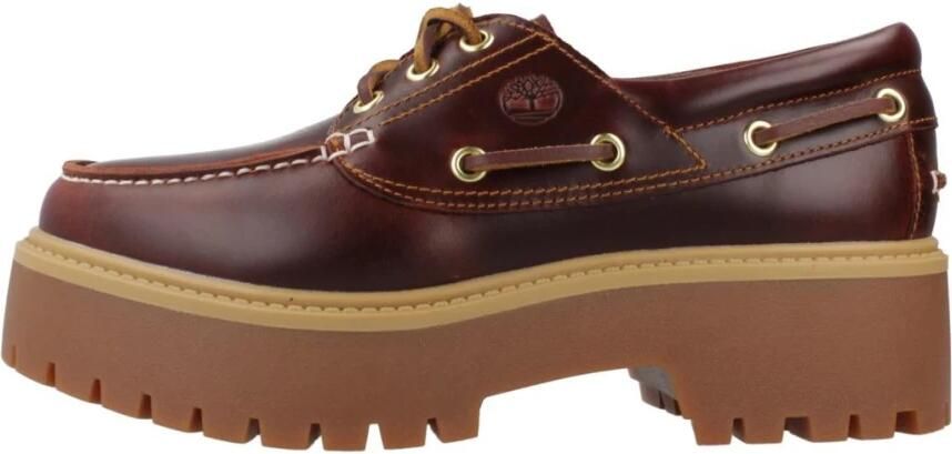 Timberland Leather Lace-Up Slip-On Shoes Wo Bordeaux Lace Up Shoes - Foto 3