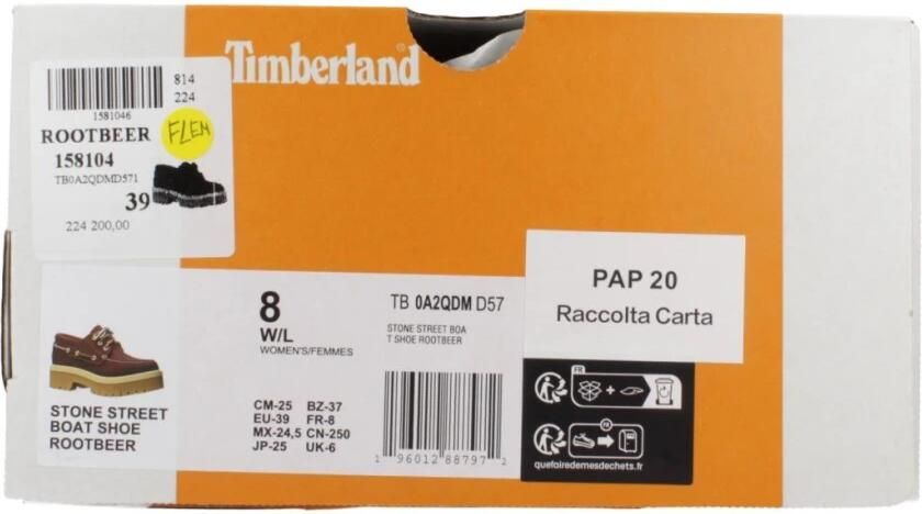 Timberland Leather Lace-Up Slip-On Shoes Wo Bordeaux Lace Up Shoes - Foto 4