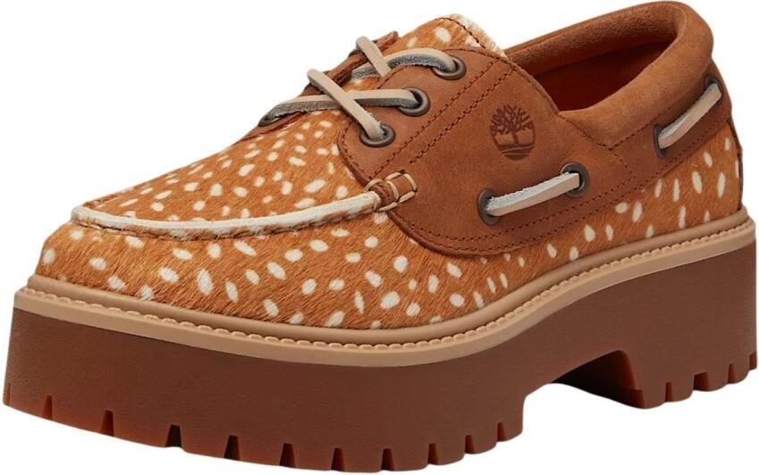 Timberland Bootschoenen Boat Shoe Authentic Brown White Dot - Foto 8