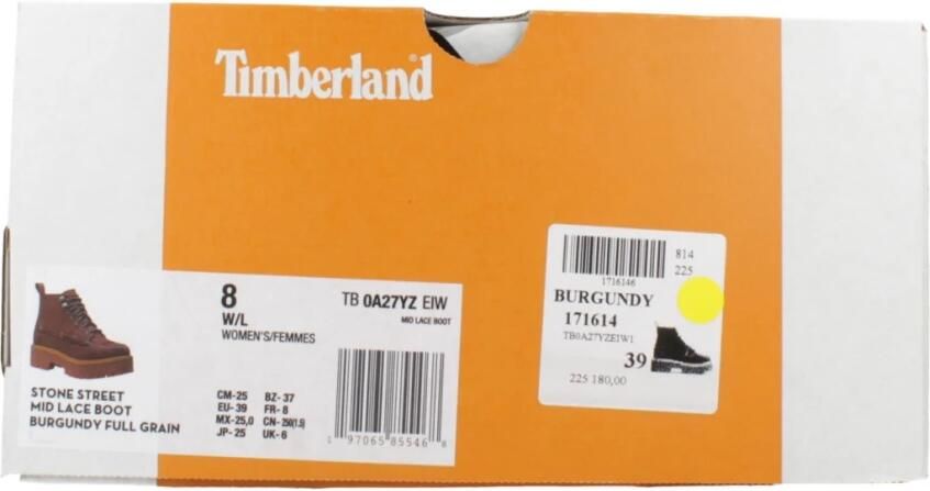 TIMBERLAND Veterlaarzen 'TB0A27YZEIW1 STONE STREET MID LACE UP BOOT BURGUNDY FULL GRAIN' bourgogne - Foto 10