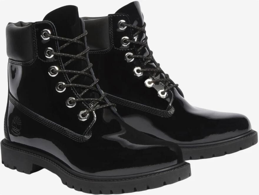 Timberland Zwarte leren enkellaarzen