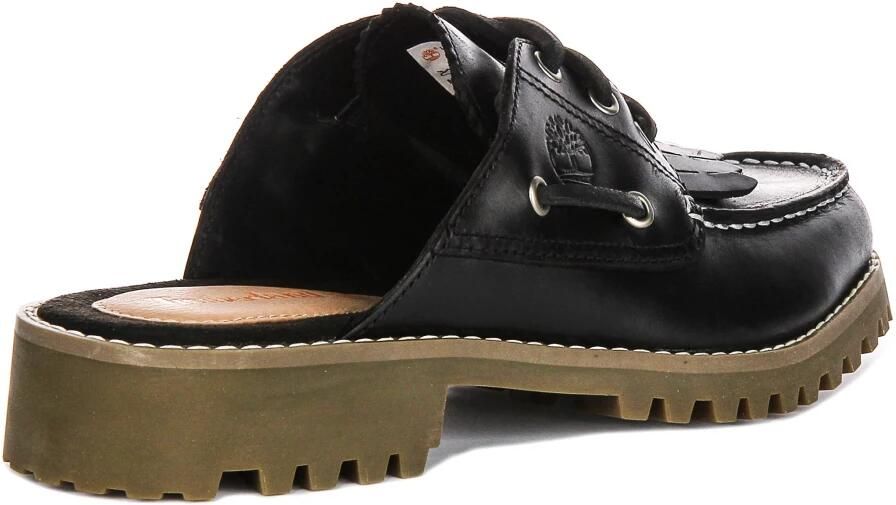 Timberland Zwarte leren muiltje bootschoenen - Foto 4
