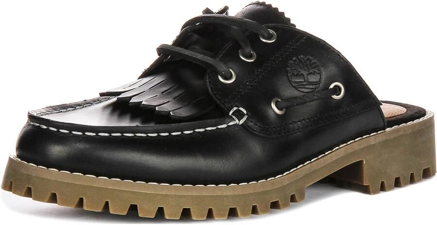 Timberland Zwarte leren muiltje bootschoenen - Foto 5