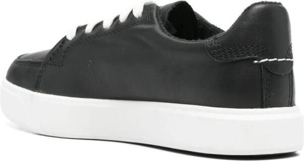 Timberland Zwarte Veterschoenen met Gewatteerde Enkel