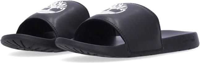 Timberland Sports Slide Heren Slippers Zwart Wit Black Heren