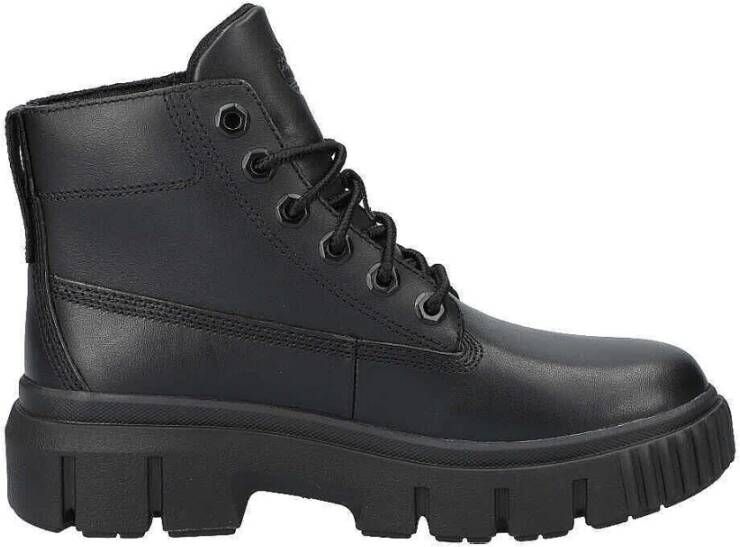 Timberland Grijze Veters Waterdichte Hoge Laars Black Dames