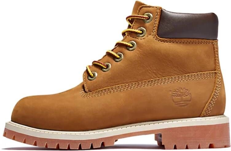 Timberland Waterdichte Leren Kinder Wandelschoen Yellow Dames