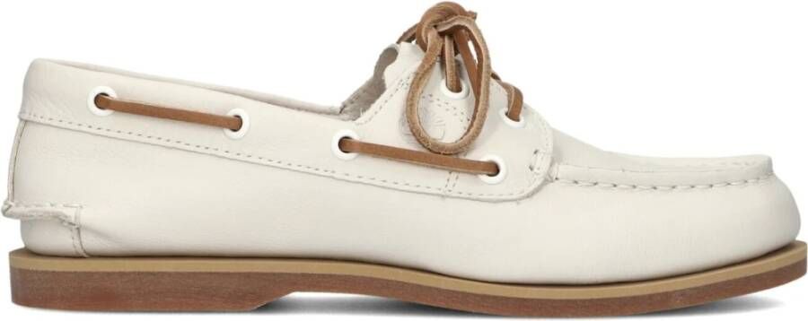 TIMBERLAND Mocassins Dames Classic Boat Maat: 41 Materiaal: Leer Kleur: Wit - Foto 2