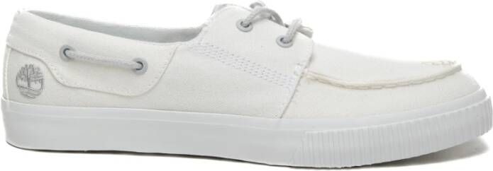 Timberland Witte Katoenen Vetersandalen White Heren