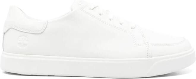Timberland Witte Veterschoenen met Gewatteerde Enkel