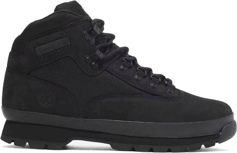 Timberland Zwarte Euro Hiker Enkellaarzen Black Heren