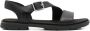 Timberland Zwarte Gesp Sandalen Platte Rubberen Zool - Thumbnail 1