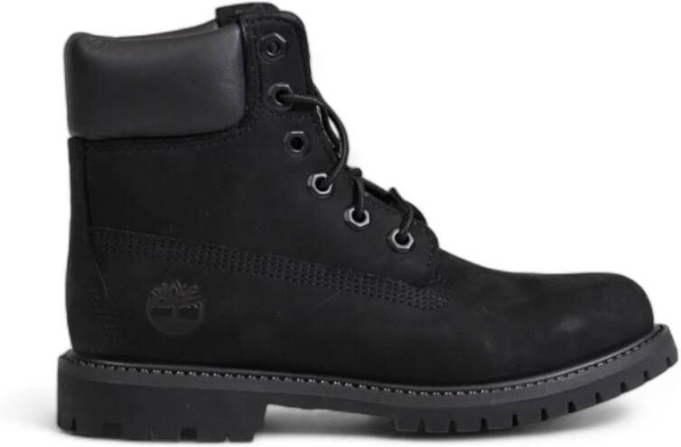 Timberland Zwarte leren enkellaarsjes