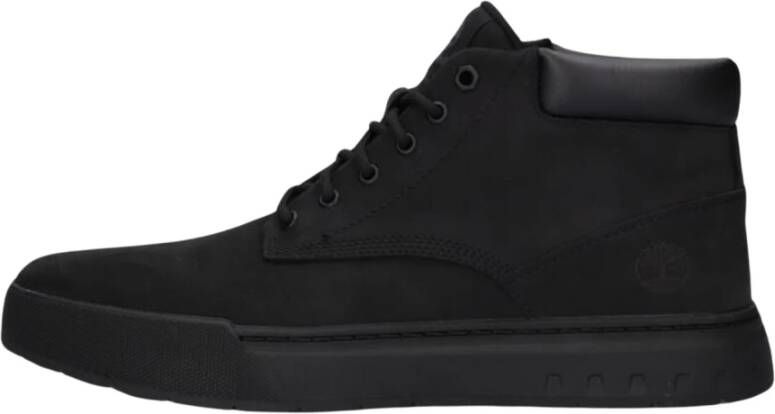 Timberland Zwarte Leren Veterschoenen Maple Footwear Black Heren