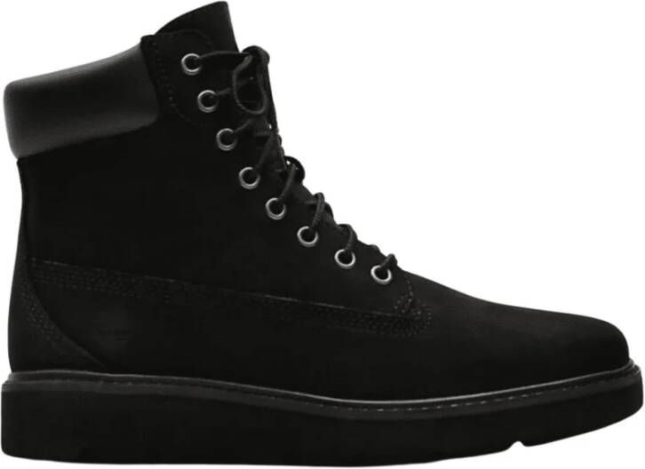 Timberland Zwarte Nubuck Veterwaterdichte Winterlaars