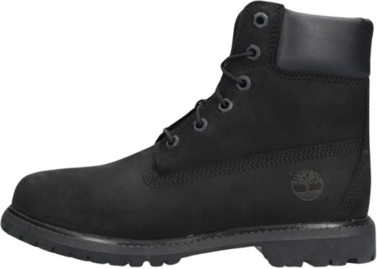Timberland Zwarte Premium Veterschoenen Black Dames