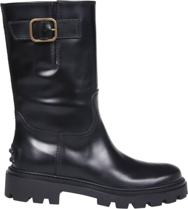 TOD'S Zware Rubberen Laars 08J I23 Black Dames