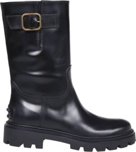 TOD'S 08J Booties in Zwart Dames