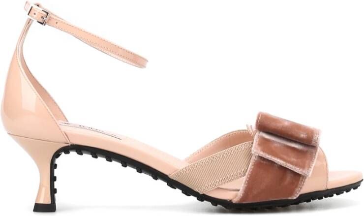 Tod's 50Mm Velvet-Bow Sandals