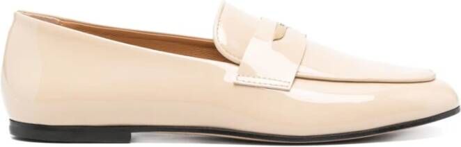 TOD'S Amandel Beige Platte Zool Penny Slot Beige Dames